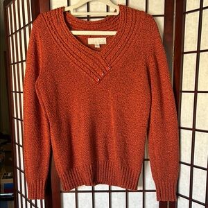Carolyn Taylor Red & Black Knit Sweater🦄